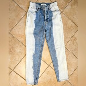 PacSun bleached split denim jeans NWT sz 25
